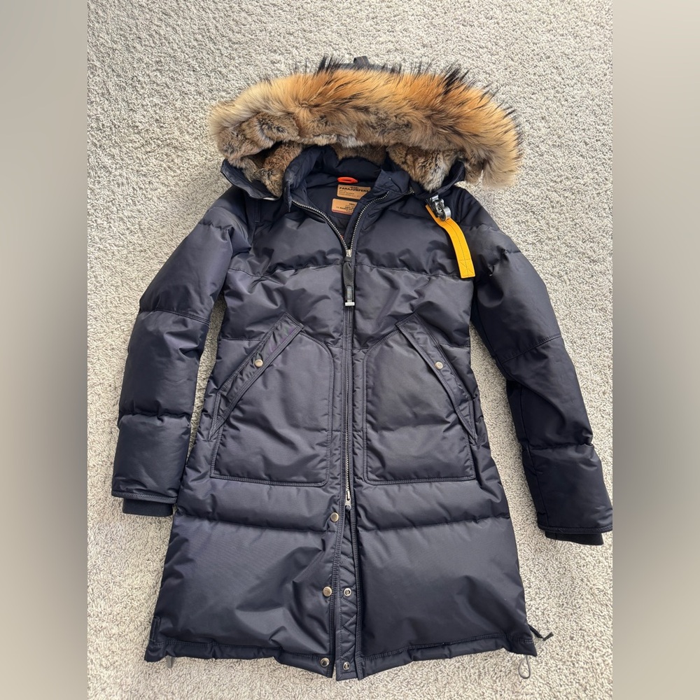 Parajumpers Long Bear Insulated Urban Jacket navy blue